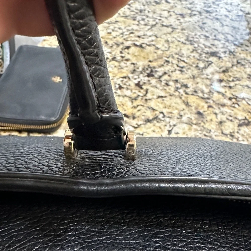 Kate Spade Black Pebbled Leather Tote - Picture 9 of 13